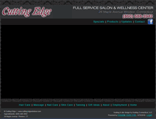 Tablet Screenshot of cuttingedgewindsor.com